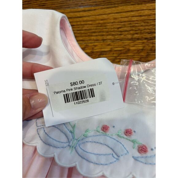 NWT The Proper Peony Paloma Pink Shadow Dress 3T - Picture 4 of 5